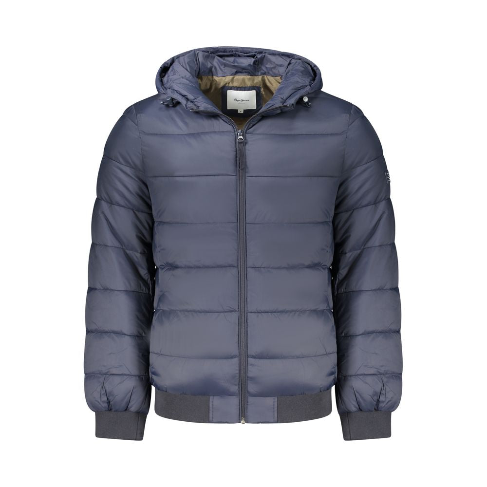 Blue Polyamide Jackets & Coat Pepe Jeans