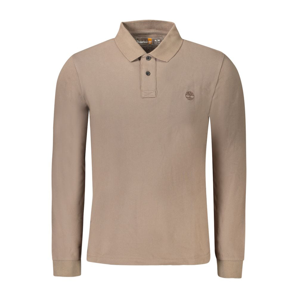 Brown Cotton Polo Shirt Timberland