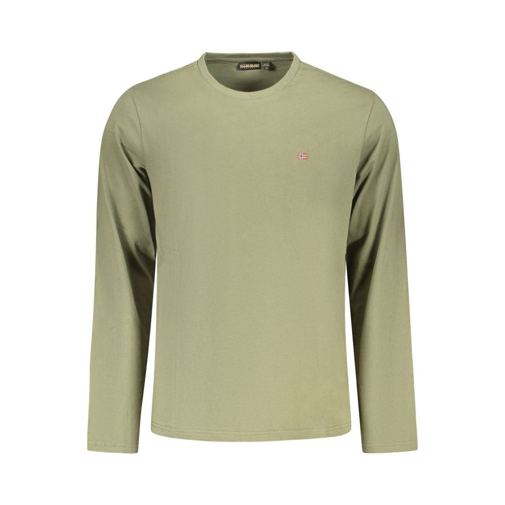 Green Cotton T-Shirt Napapijri