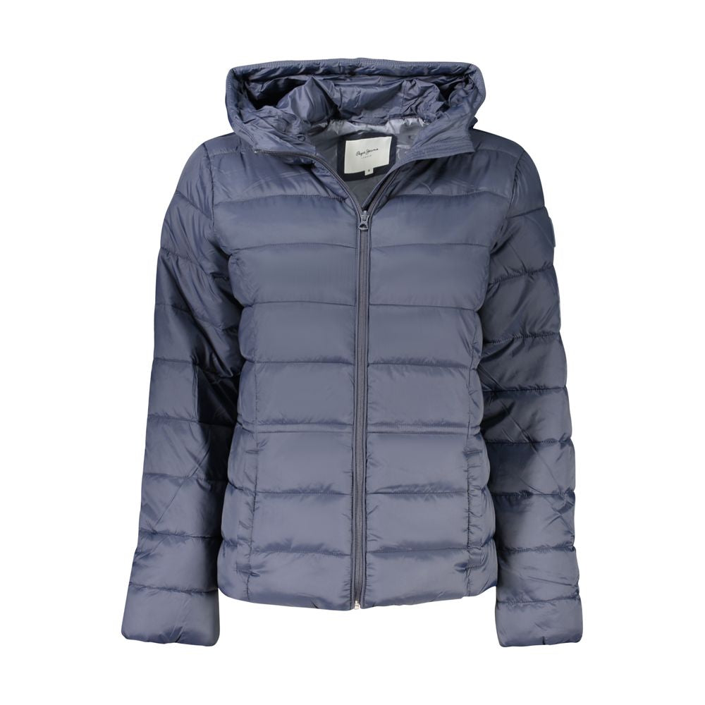 Blue Polyamide Jackets & Coat Pepe Jeans