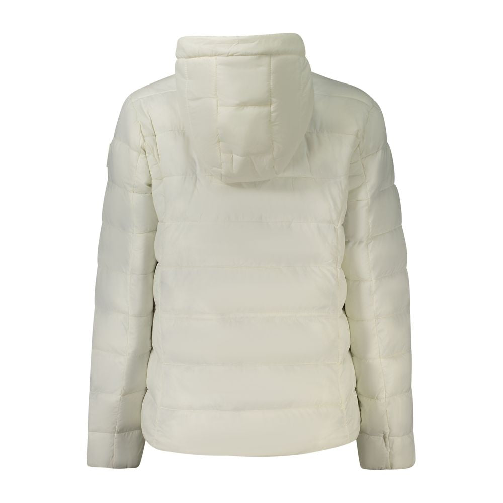 White Polyamide Jackets & Coat Pepe Jeans