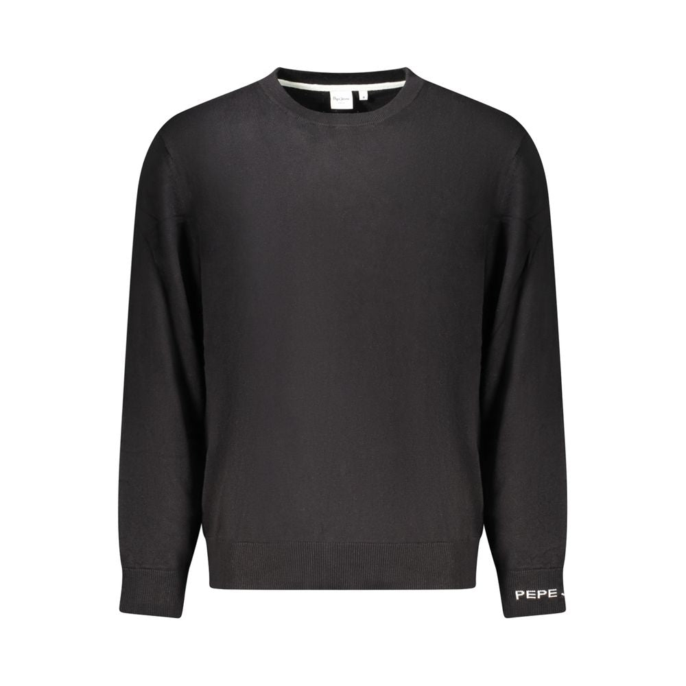 Black Cotton Sweater Pepe Jeans