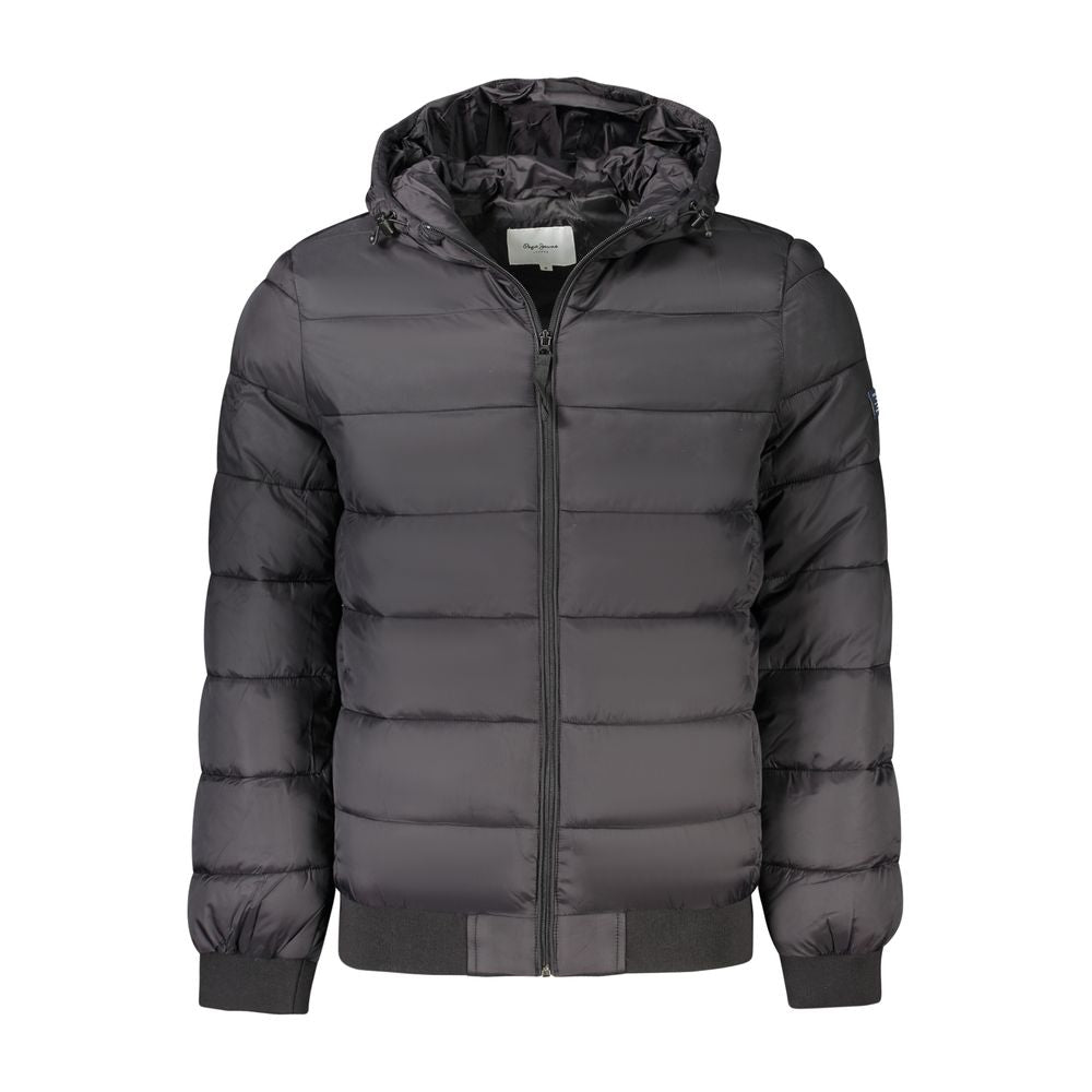 Black Polyamide Jackets & Coat Pepe Jeans