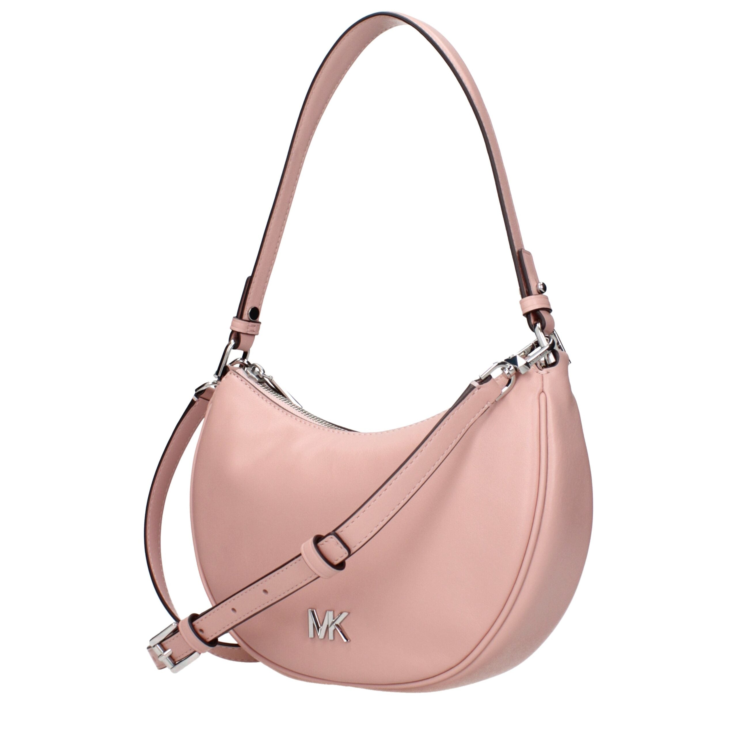 Pink Leather Shoulder Bags Michael Kors