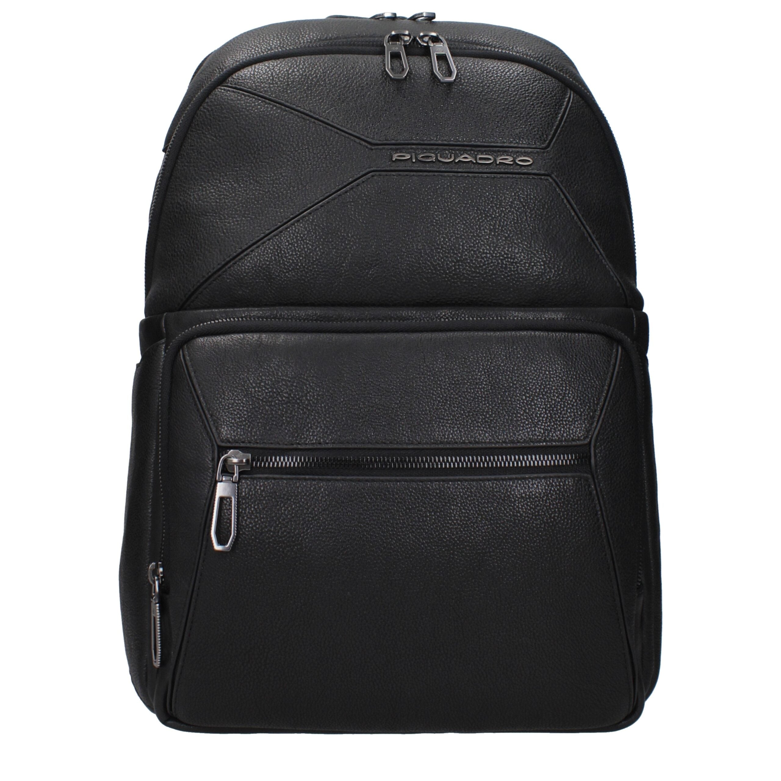 Black Leather Backpacks Piquadro