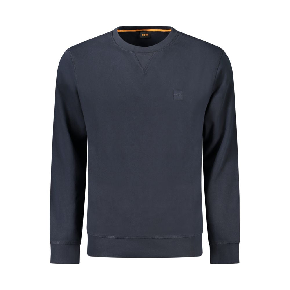 Blue Cotton Sweatshirt Hugo Boss