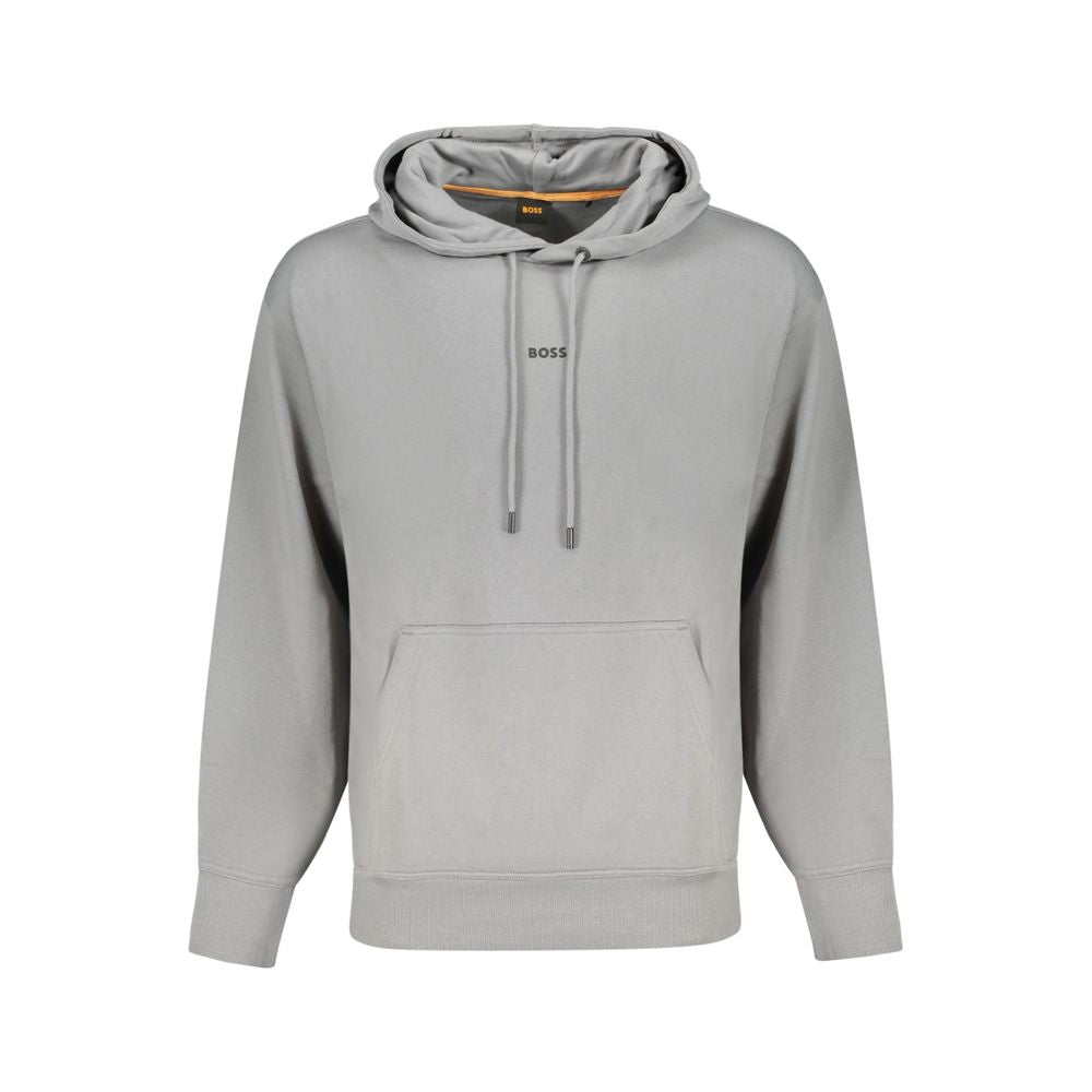 Gray Cotton Men Sweater Hugo Boss