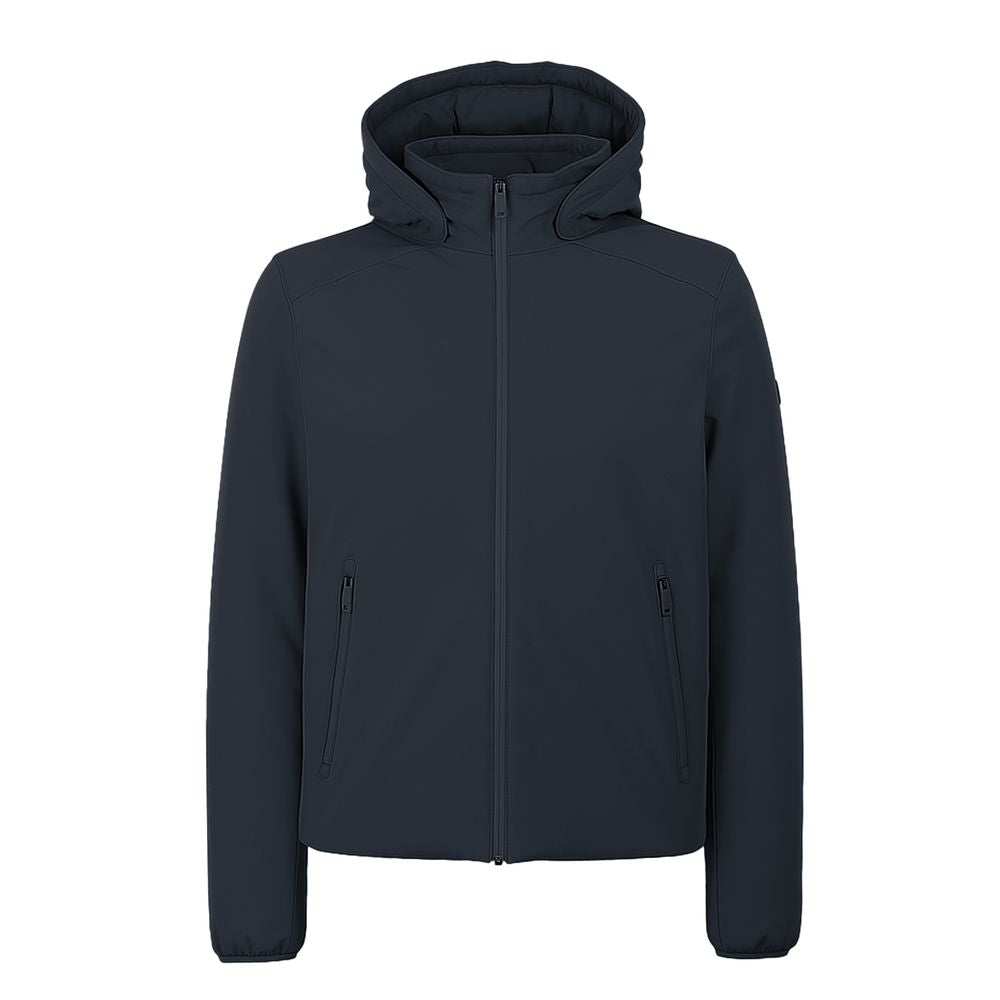 Blue Nylon Jackets & Coat Yes Zee