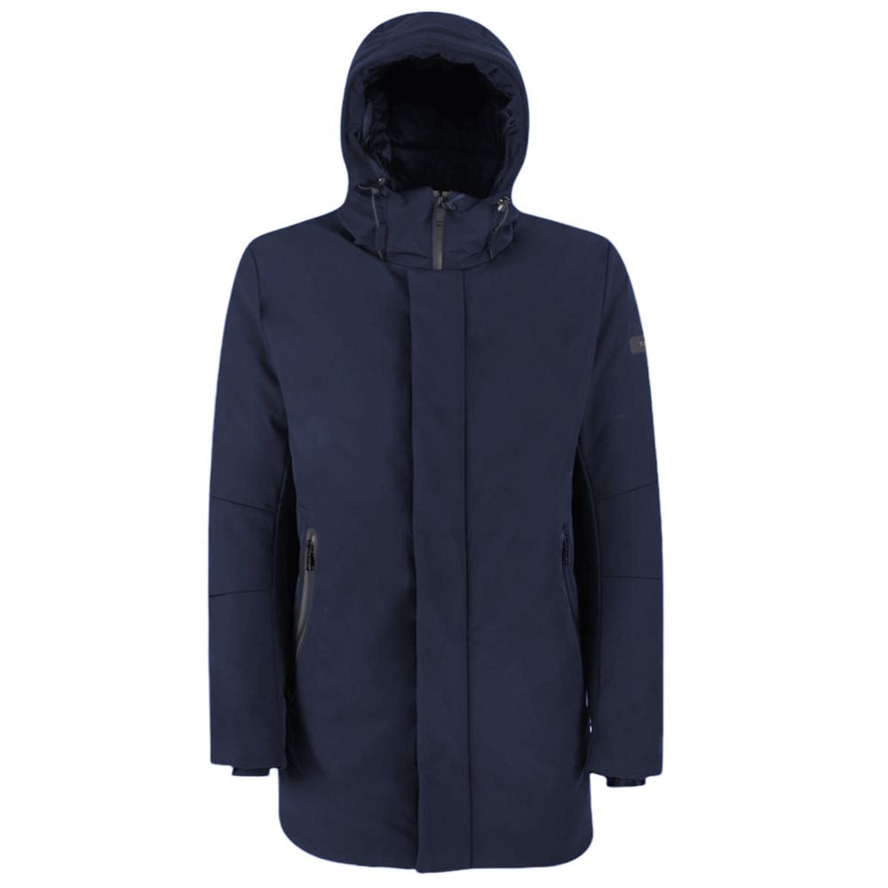 Blue Nylon Jackets & Coat Yes Zee
