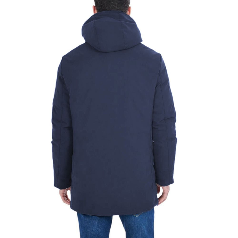 Blue Nylon Jackets & Coat Yes Zee