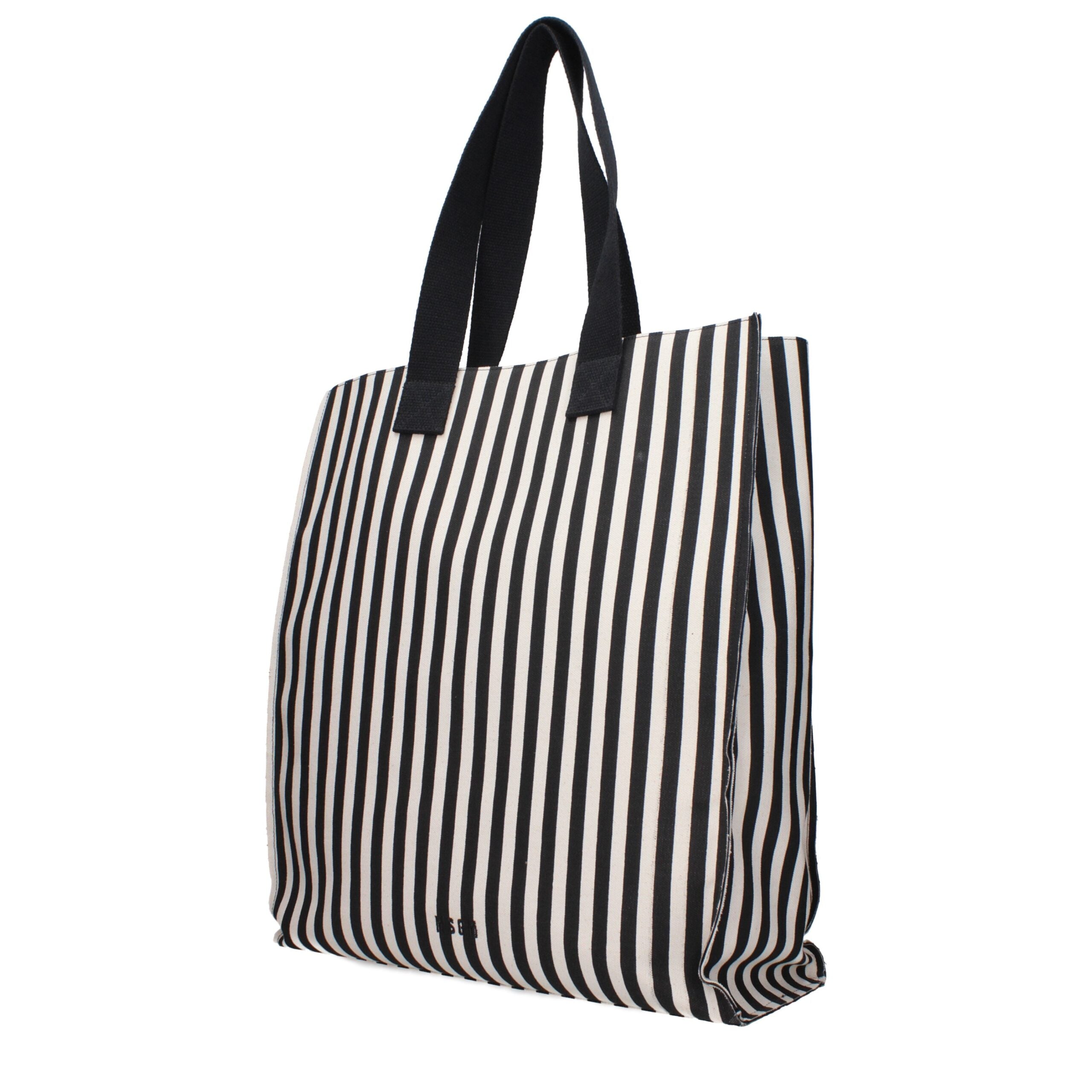 Black Fabric Shoulder Bags MSGM