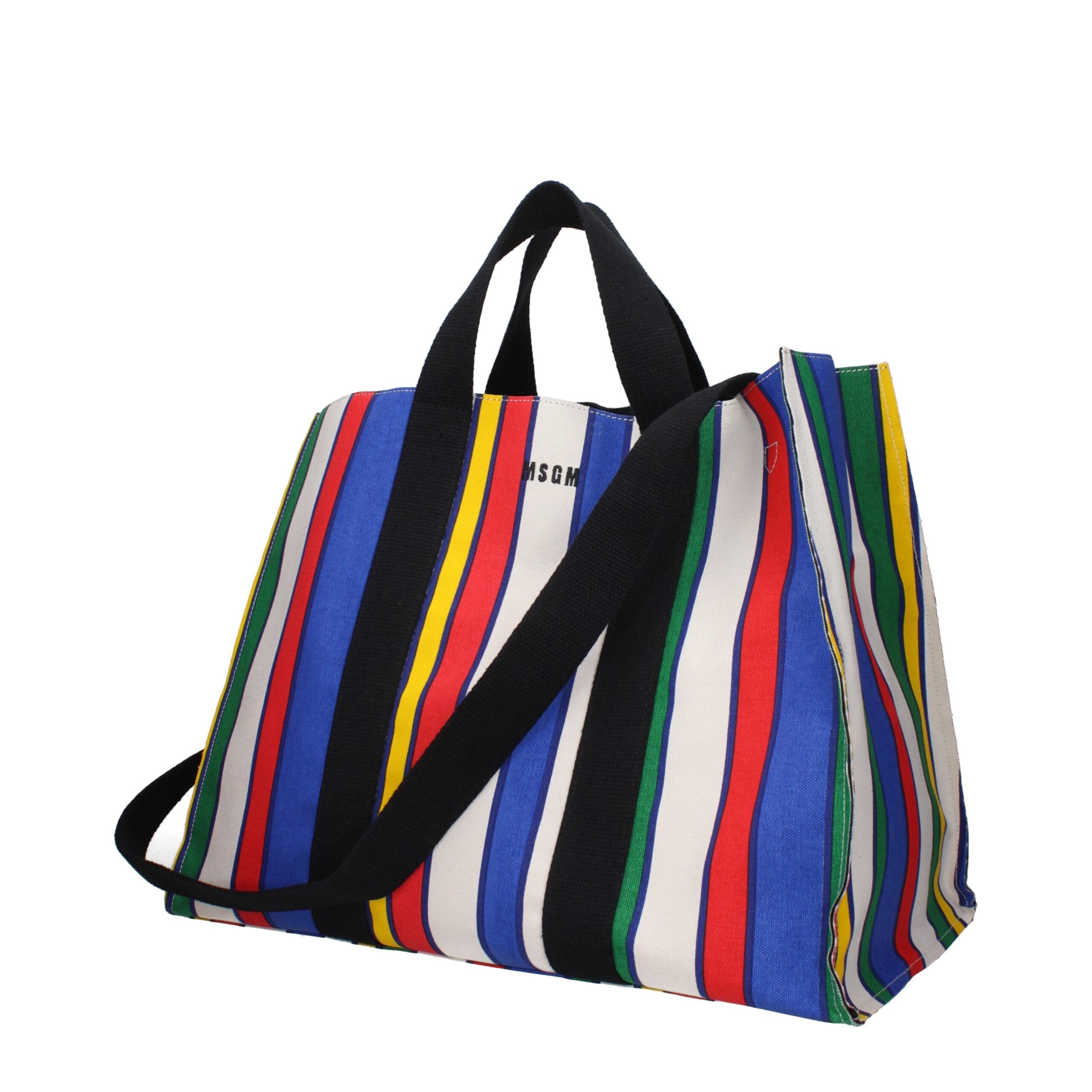 Multicolor Fabric Shoulder Bags MSGM