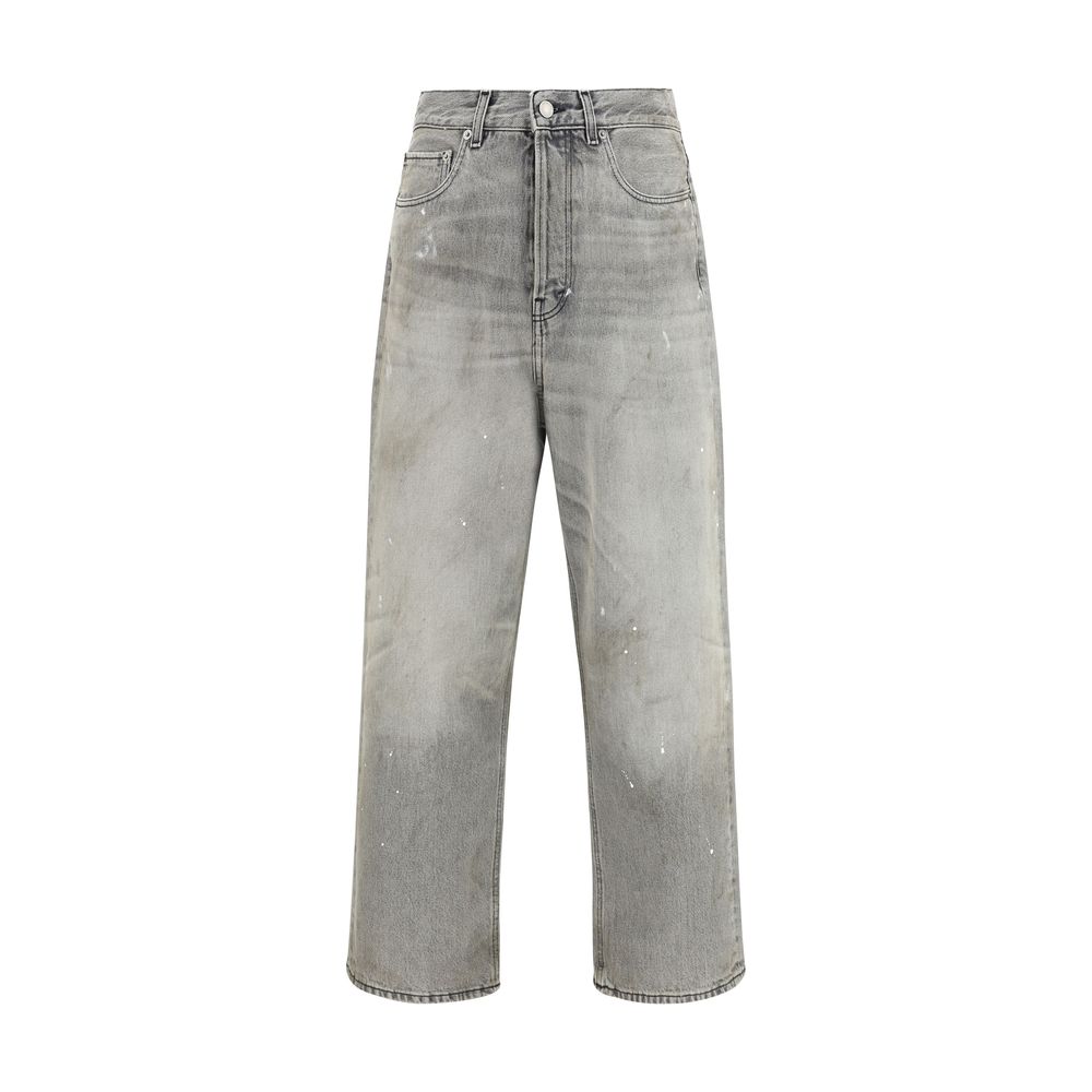 Grey straight-leg Jeans Haikure
