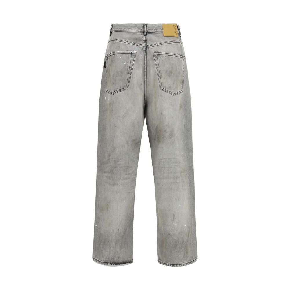 Grey straight-leg Jeans Haikure