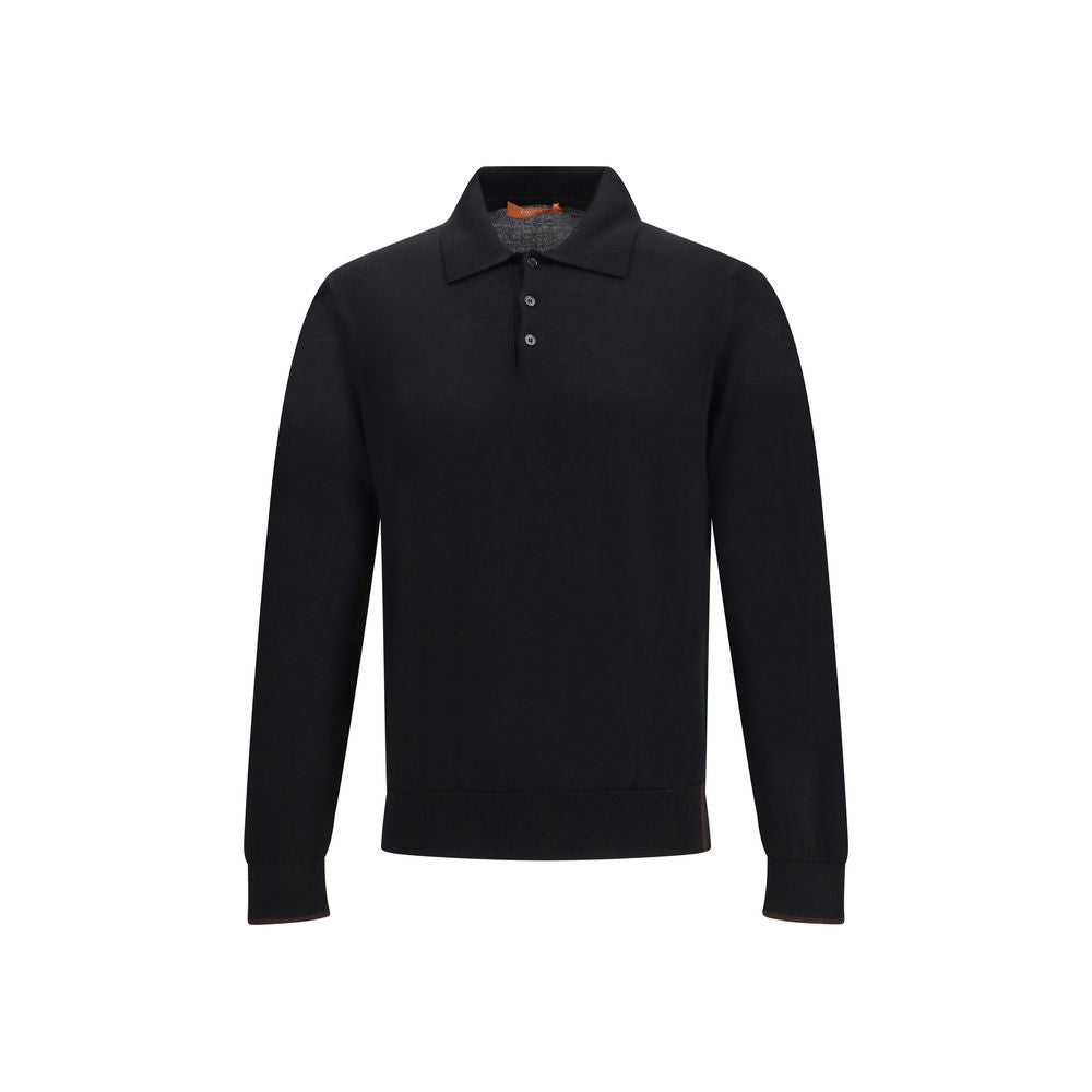 Knitted Long Sleeved Polo Shirt Cruna