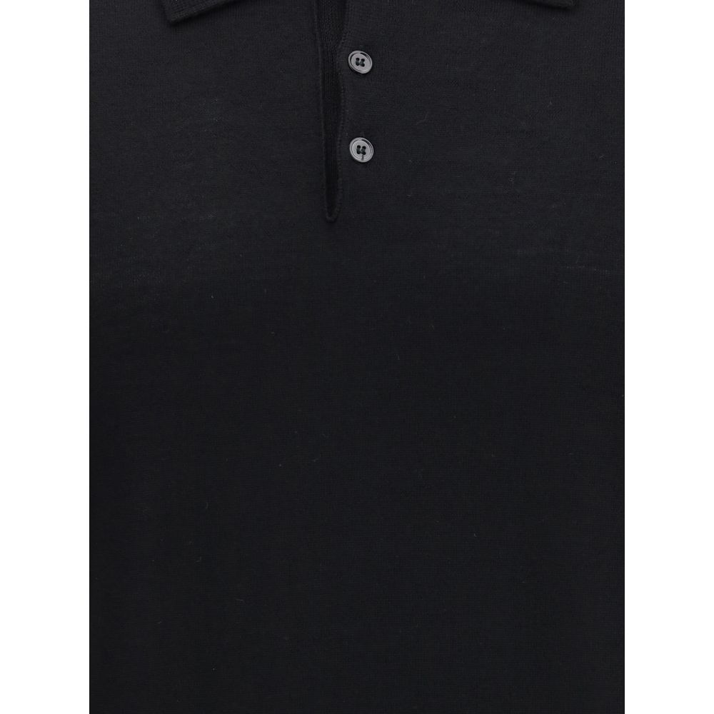 Knitted Long Sleeved Polo Shirt Cruna