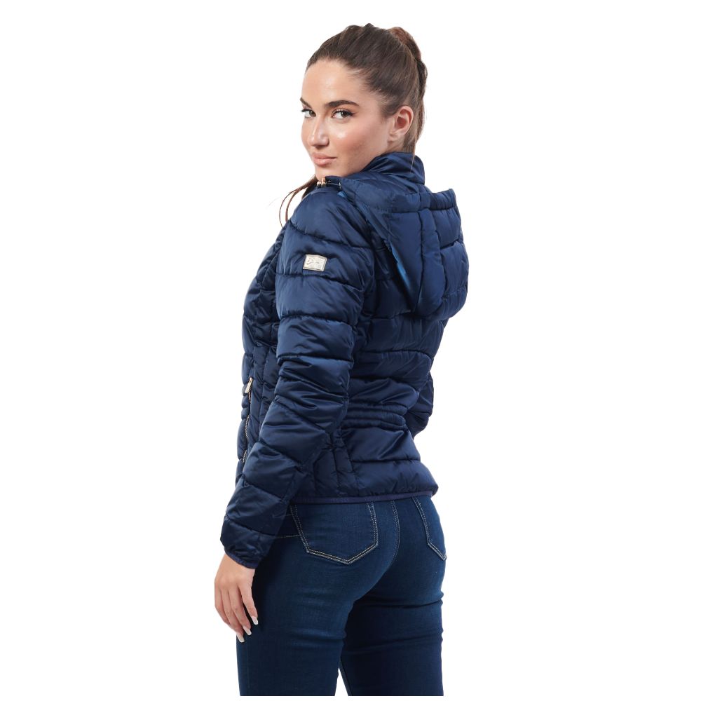 Blue Polyester Jackets & Coat Yes Zee