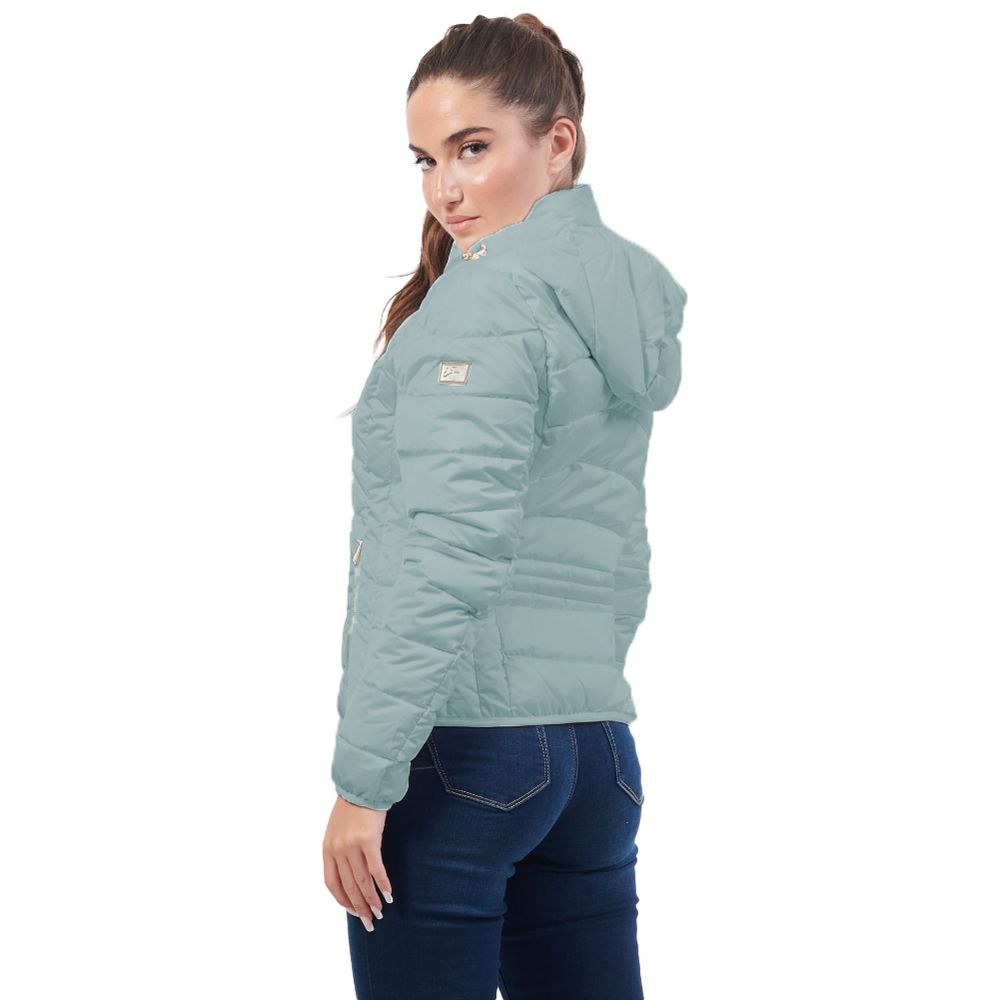 Blue Polyester Jackets & Coat Yes Zee