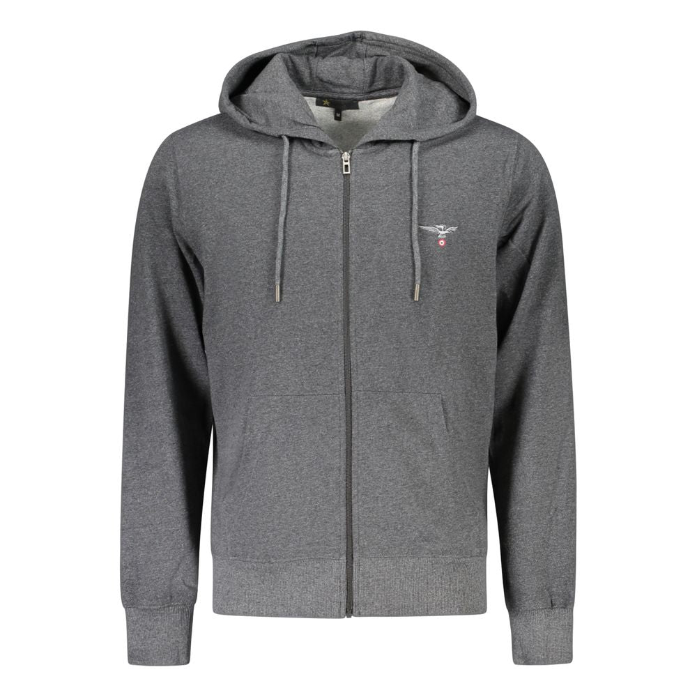 Gray Cotton Sweatshirt Accademia Militare