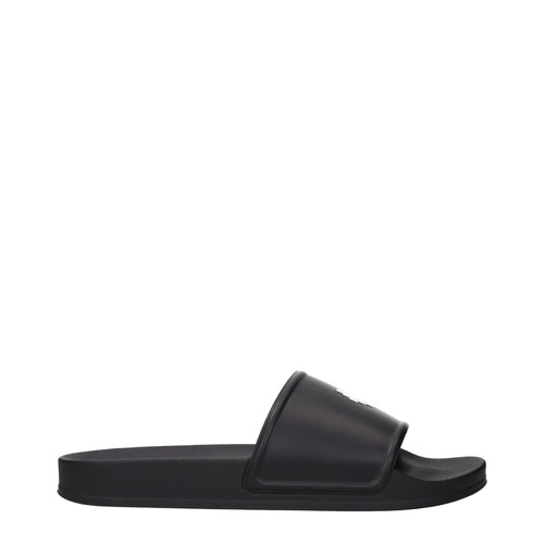 Black Cotton Slippers Sandals Marcelo Burlon