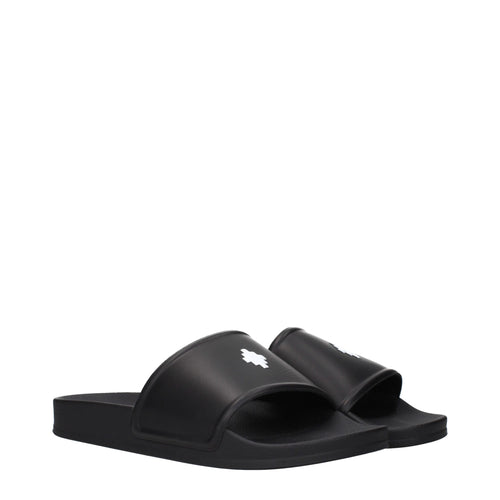 Black Cotton Slippers Sandals Marcelo Burlon