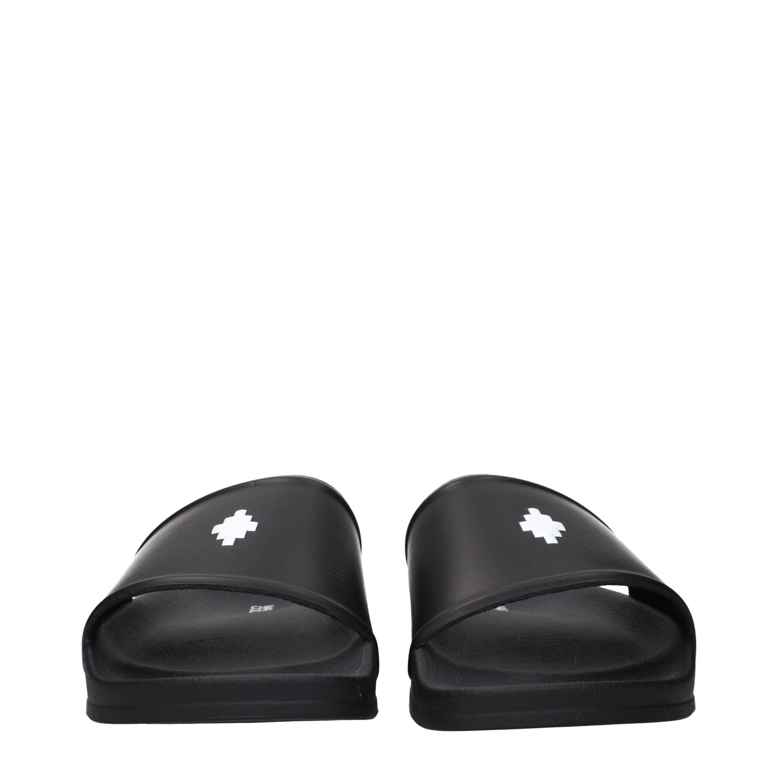 Black Cotton Slippers Sandals Marcelo Burlon