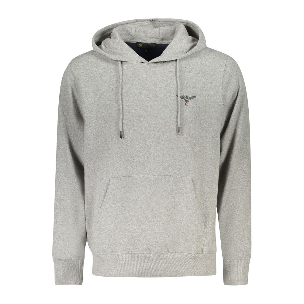 Gray Cotton Men Sweater Accademia Militare