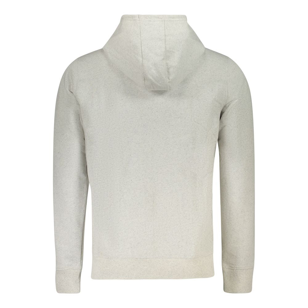 Gray Cotton Men Hoodie Accademia Militare