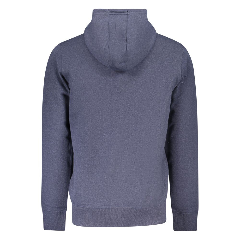 Blue Cotton Men Sweater Accademia Militare