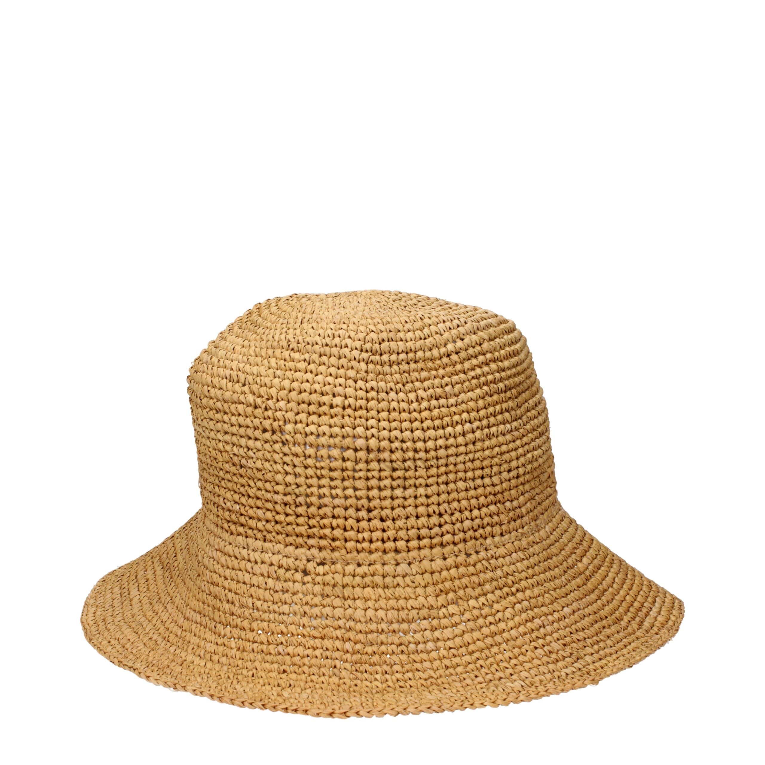 Beige Raffia Bucket Hats Max Mara