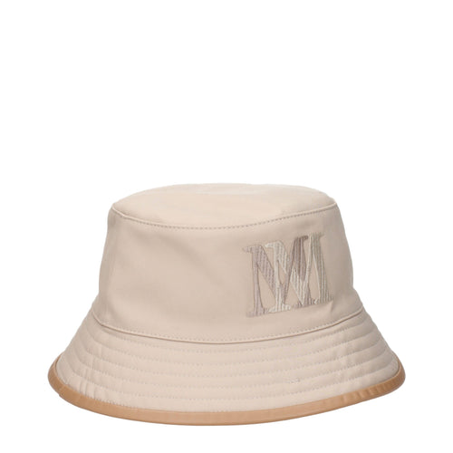 Beige Cotton Bucket Hats Max Mara