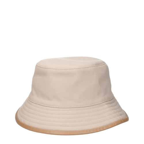 Beige Cotton Bucket Hats Max Mara