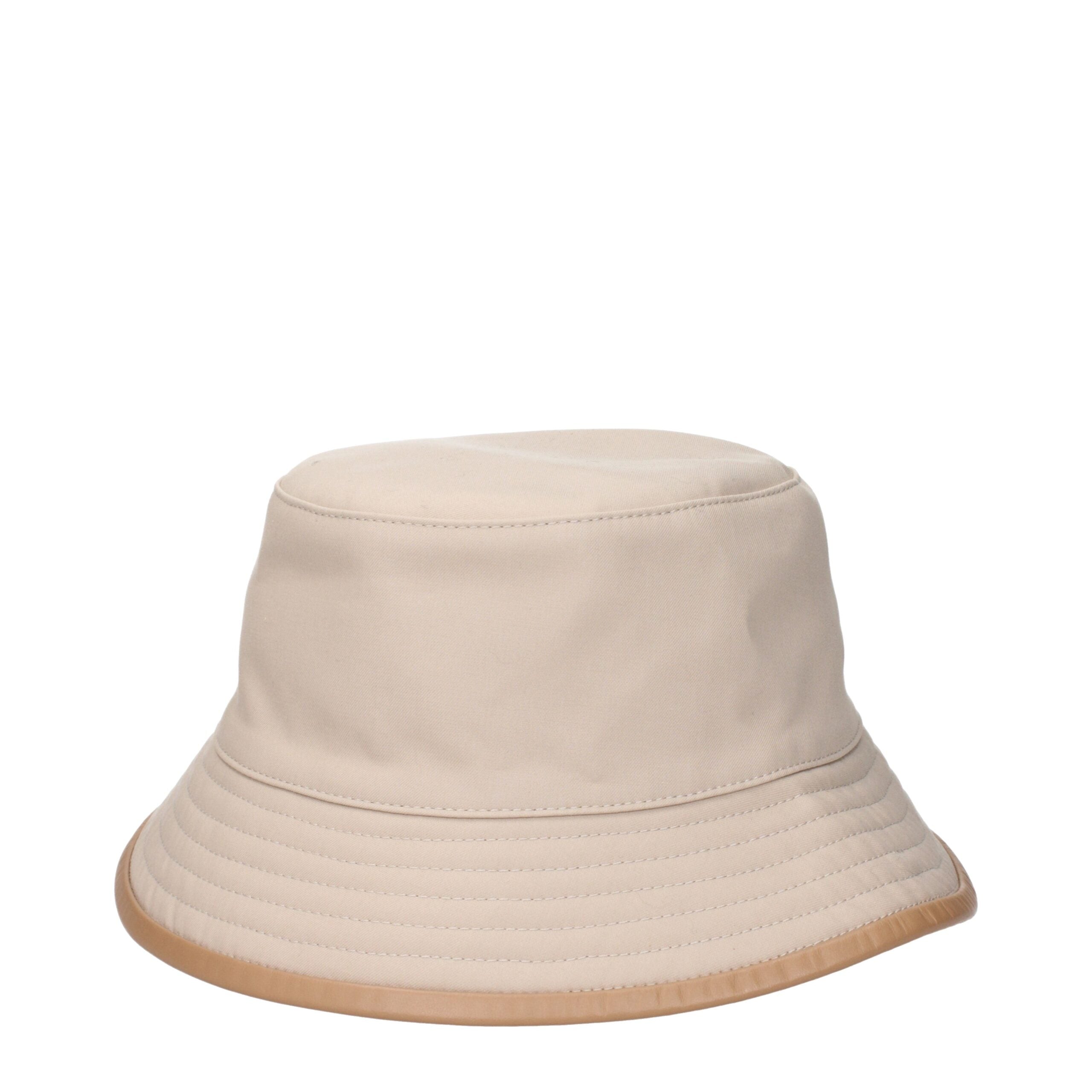 Beige Cotton Bucket Hats Max Mara