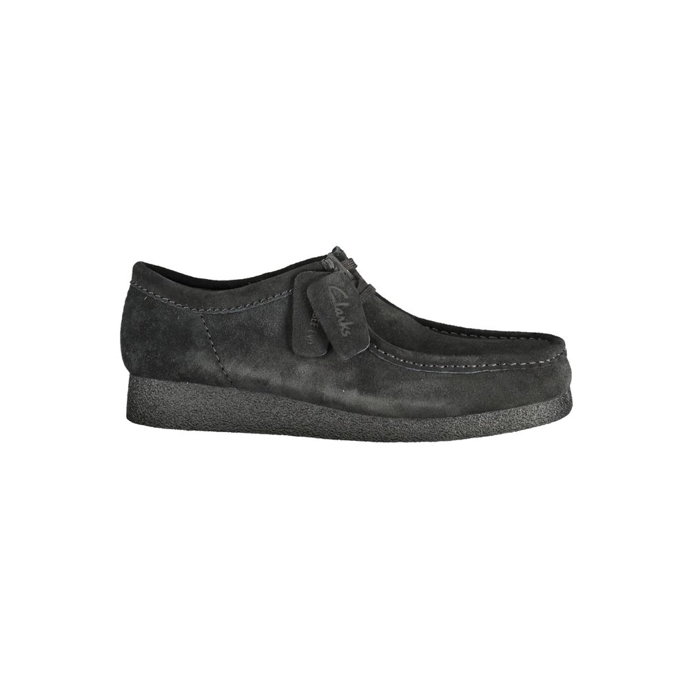 Black Leather Men Sneaker Clarks