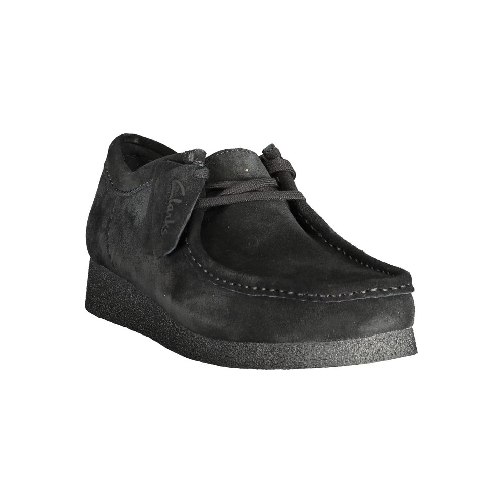 Black Leather Men Sneaker Clarks