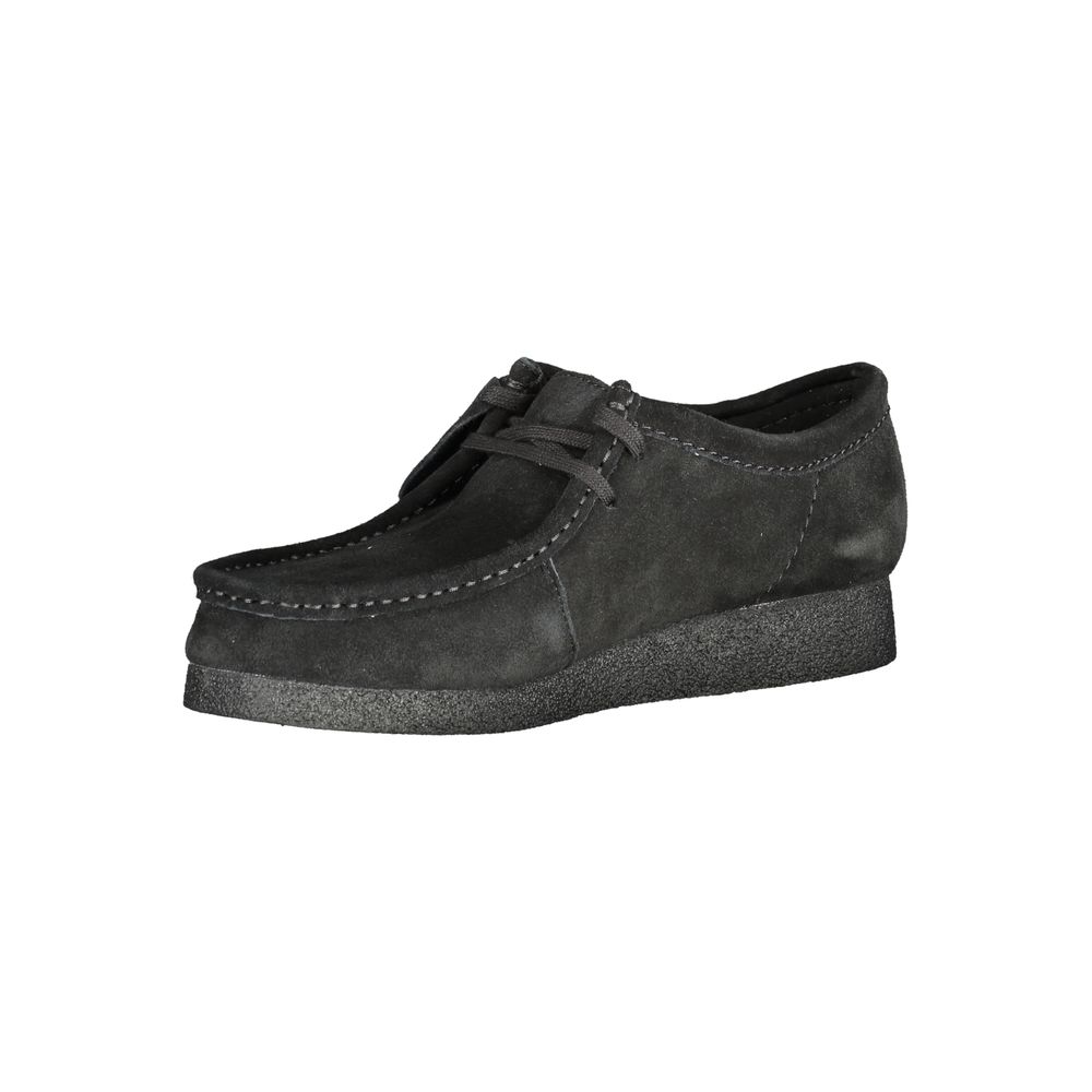Black Leather Men Sneaker Clarks