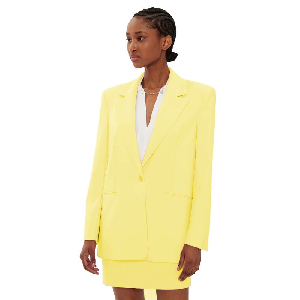 Yellow Polyester Blazer Patrizia Pepe