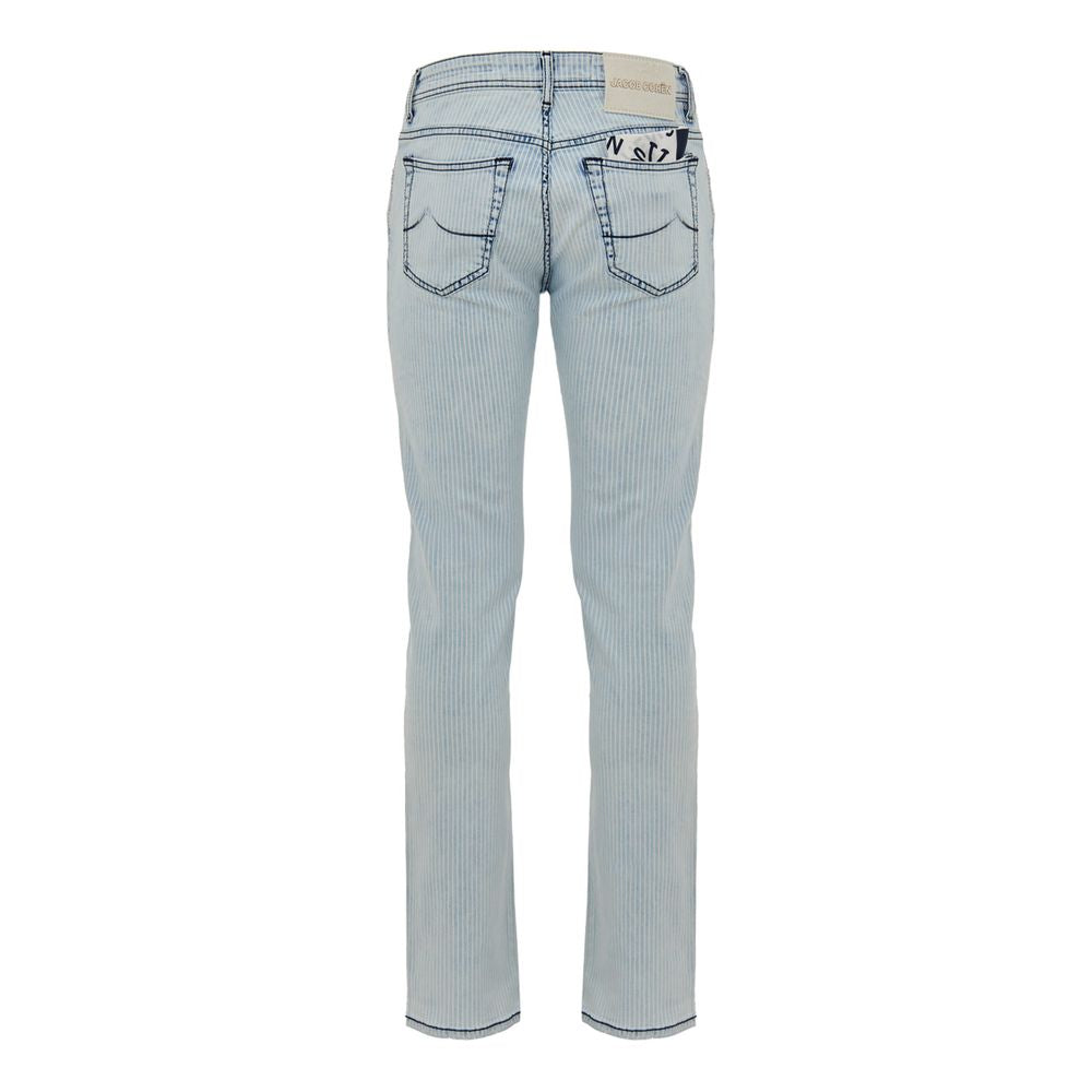 Blue Cotton Skinny Jean Jacob Cohen