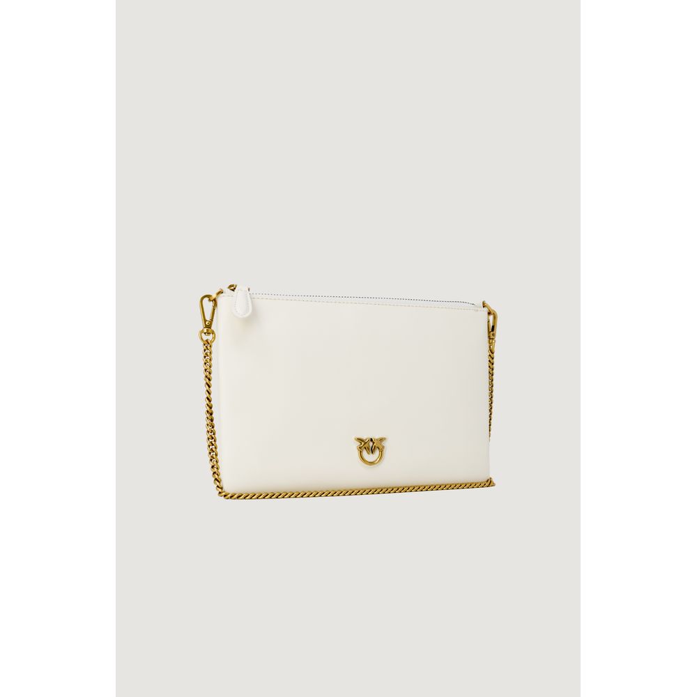 Cream Leather Clutch Bag PINKO