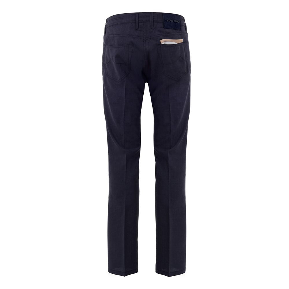 Blue Wool Pant Jacob Cohen