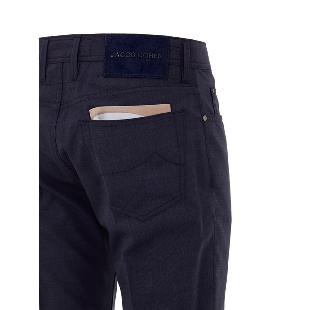 Blue Wool Pant Jacob Cohen