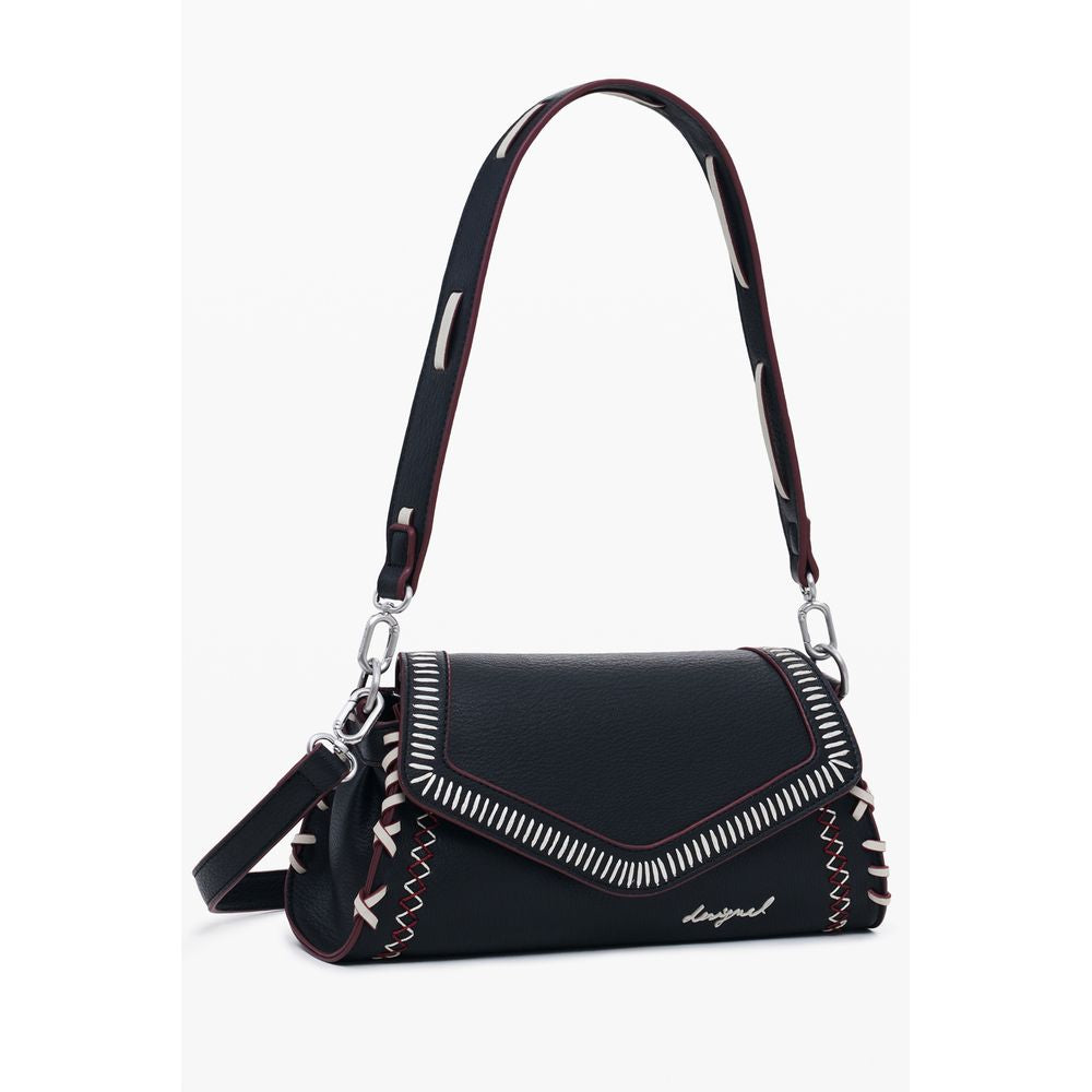 Black Polyethylene Women Handbag Desigual