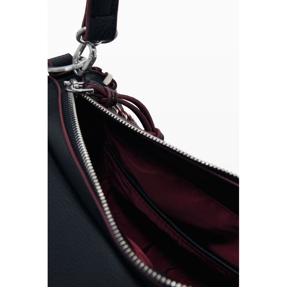 Black Polyethylene Women Handbag Desigual