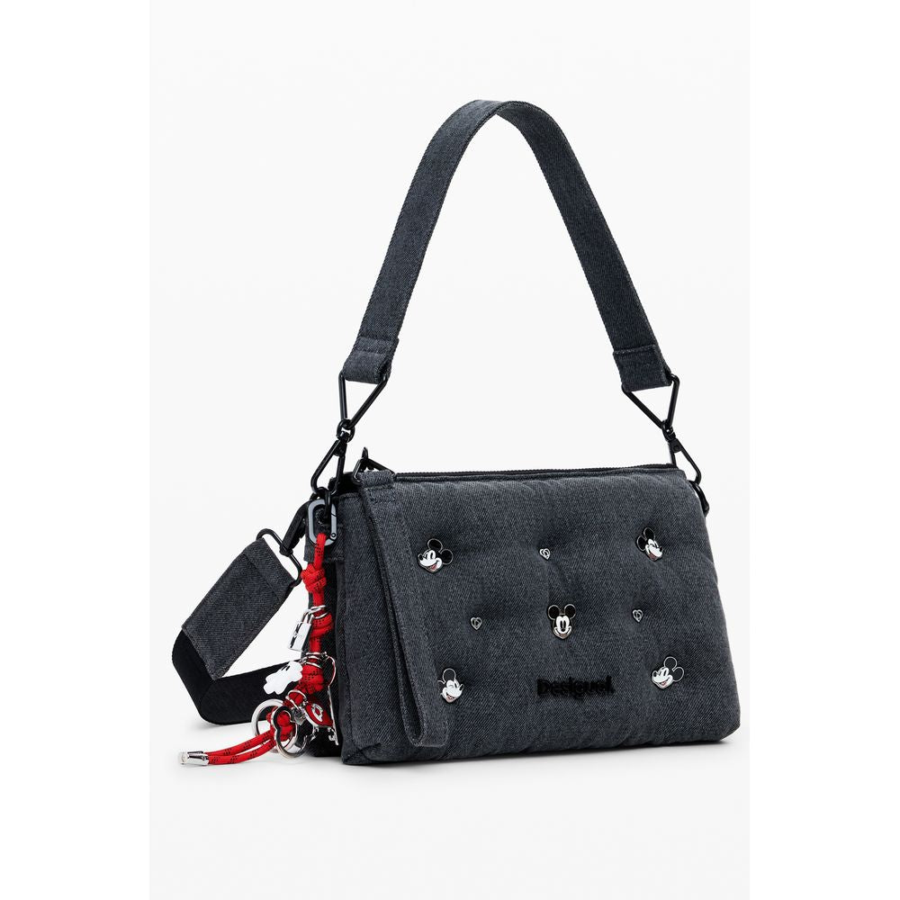 Gray Polyester Women Handbag Desigual