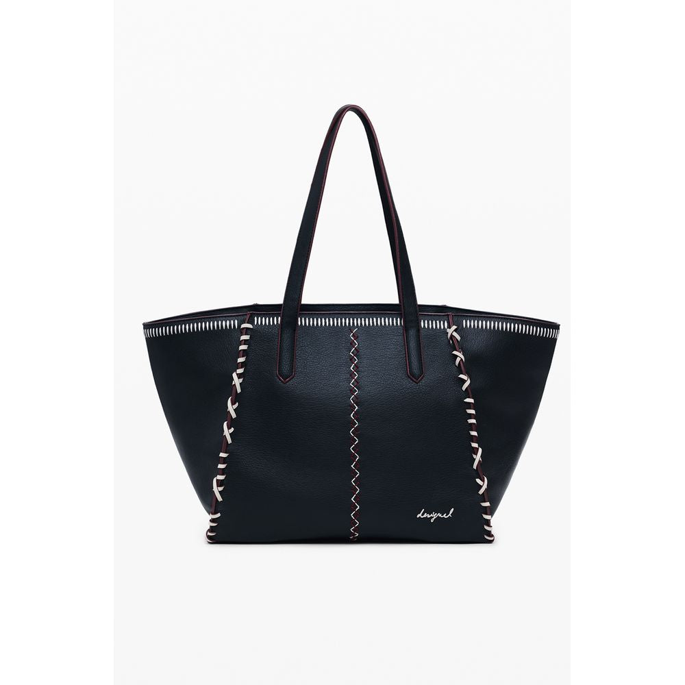 Black Polyethylene Women Handbag Desigual