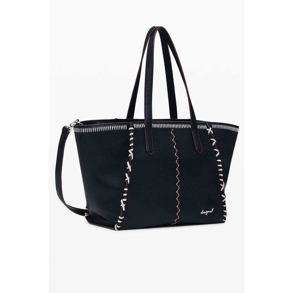 Black Polyethylene Women Handbag Desigual