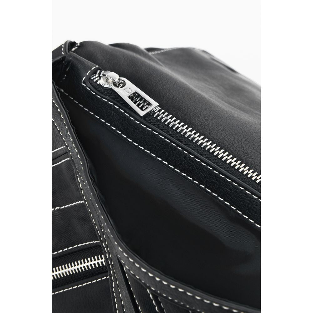 Black Polyethylene Women Backpack Desigual