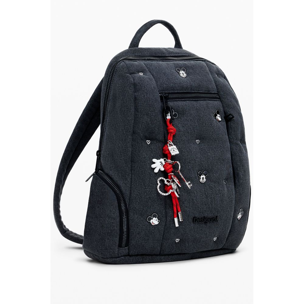 Gray Polyester Women Backpack Desigual