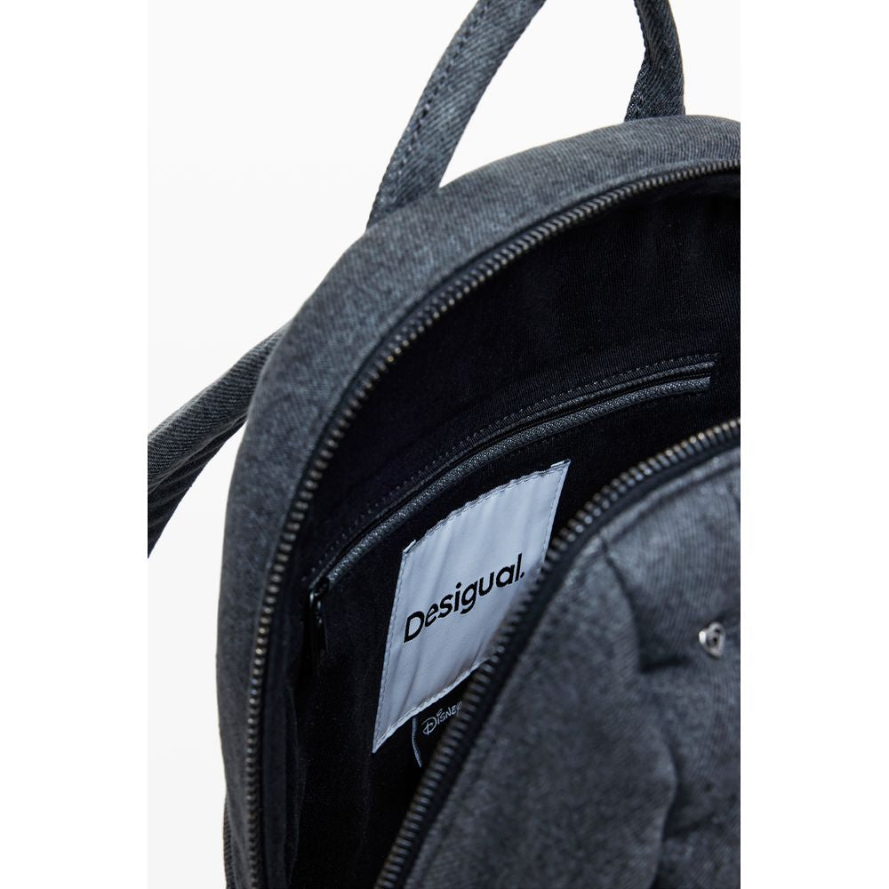 Gray Polyester Women Backpack Desigual