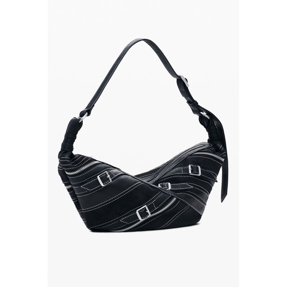 Black Polyethylene Women Handbag Desigual